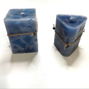 Blue candles - unscented